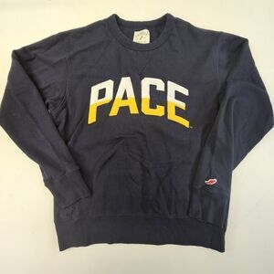League Pace College Size Medium Sweatshirt Blue